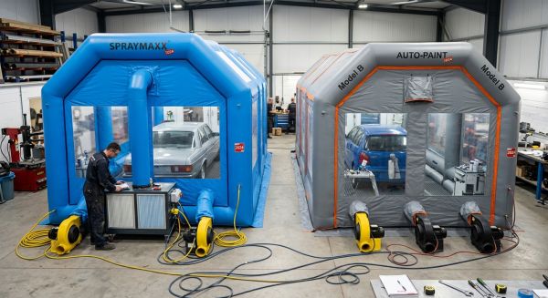 Bien choisir sa cabine de peinture gonflable: comparatif 2024